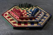 Drei-Spieler-Schach - mittel (Trikolore)