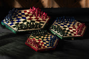 Drei-Spieler-Schach - mittel (Trikolore)