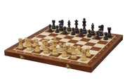 TURNIER Nr. 6 mit Intarsien, FRANZÖSISCH EBONISIERT, 3,75"-NurSchach