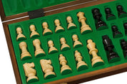TURNIER Nr. 6 mit Intarsien, FRANZÖSISCH EBONISIERT, 3,75"