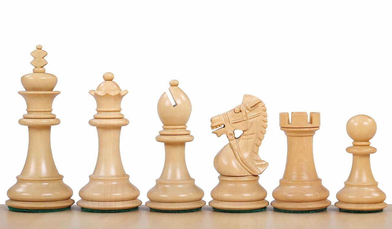 King's Bridal Ebony Chess Figures 3.5 inches - King's Bridal Ebony Chess Figures 3.5 inches