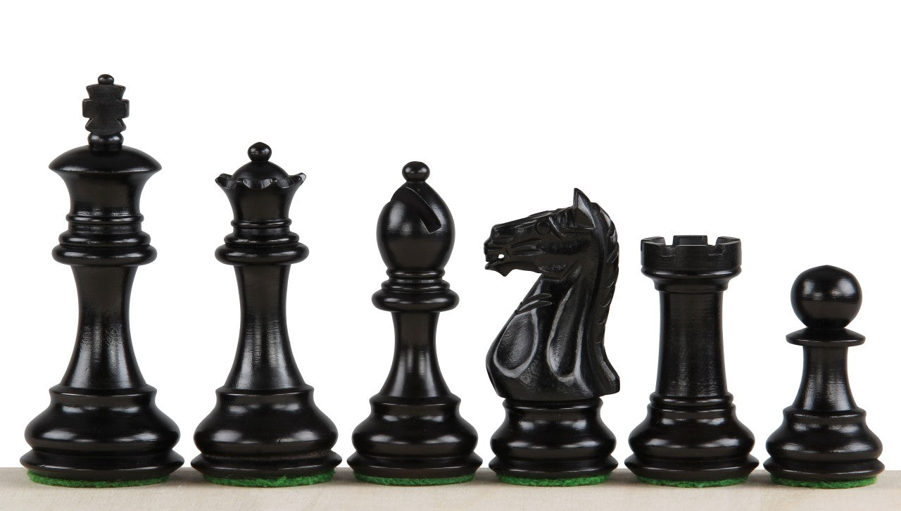 Oxford Chess Figures 3.5 Inch Carved Wooden - Oxford Chess Figures 3.5 Inch Carved Wooden
