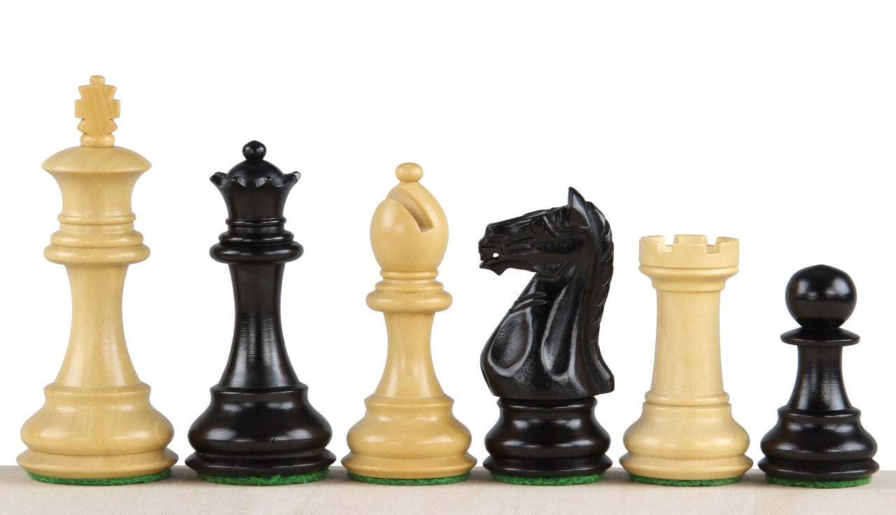 Oxford Chess Figures 3.5 Inch Carved Wooden - Oxford Chess Figures 3.5 Inch Carved Wooden