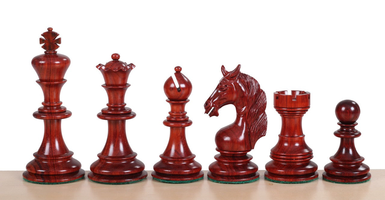 UNICORN PADUK Schach-FIGUREN 4,25 Zoll - UNICORN PADUK Schach-FIGUREN 4,25 Zoll