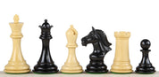 EBENHOLZ-DERBY-SCHACHFIGUREN 4 ZOLL