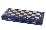Massives Schach AMBASADOR BLUE (54cm)