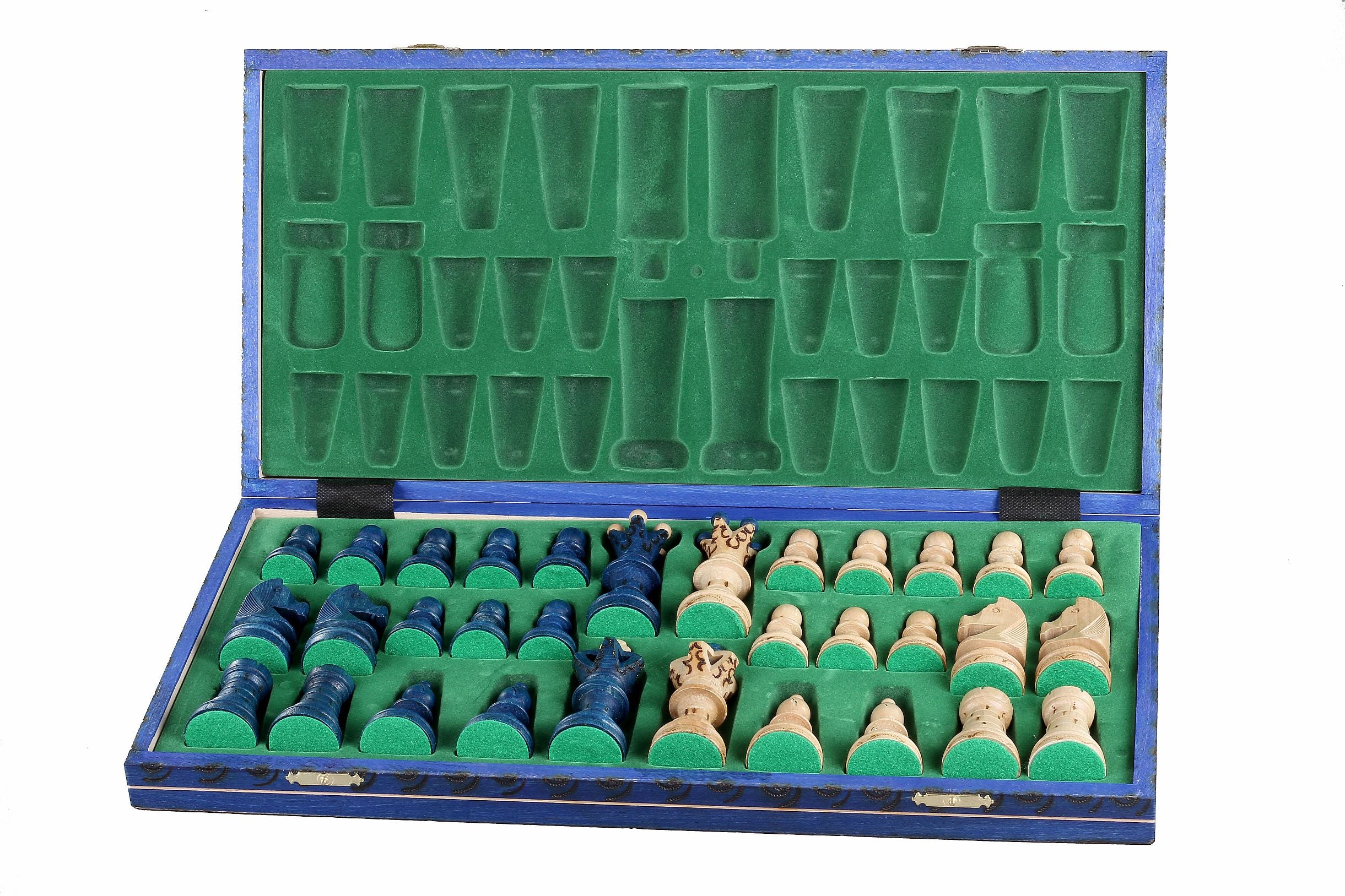 Massives Schach AMBASADOR BLUE (54cm) - Massives Schach AMBASADOR BLUE (54cm)