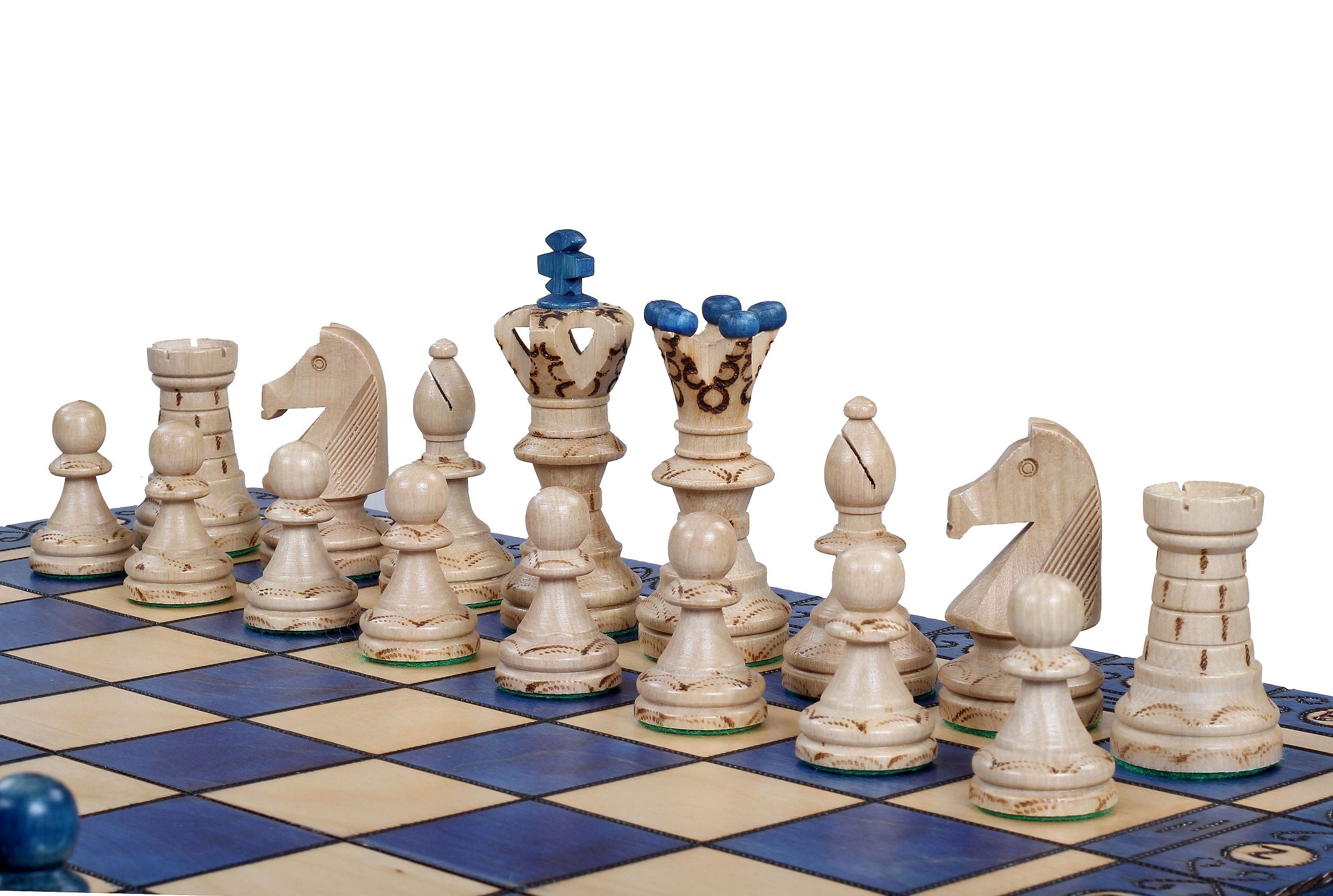 Massives Schach AMBASADOR BLUE (54cm) - Massives Schach AMBASADOR BLUE (54cm)