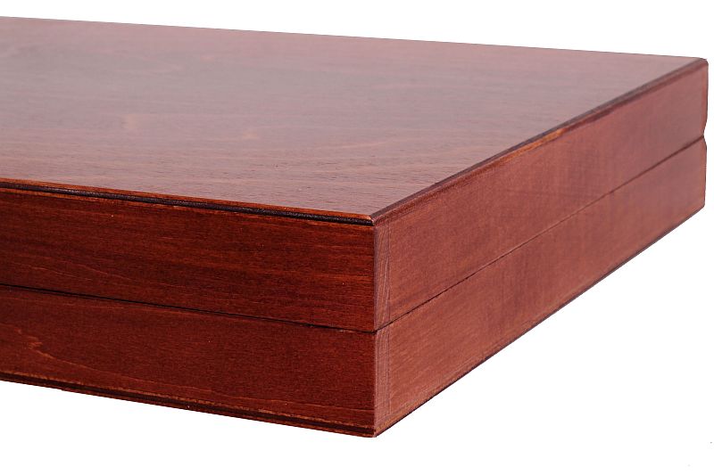 Holztablett Lux Brown für Figuren Nr. 5 - Holztablett Lux Brown für Figuren Nr. 5