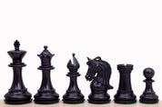 Korinthische 4'' Schachfiguren aus Ebenholz