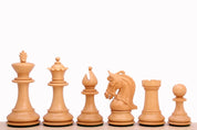 Korinthische 4'' Schachfiguren aus Ebenholz