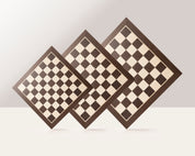 Schachbrett #6 (keine Beschreibung) Wenge/Jawor (Intarsien)