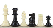 Staunton Schachfiguren Nr. 3, weiß/schwarz (König 64 mm)
