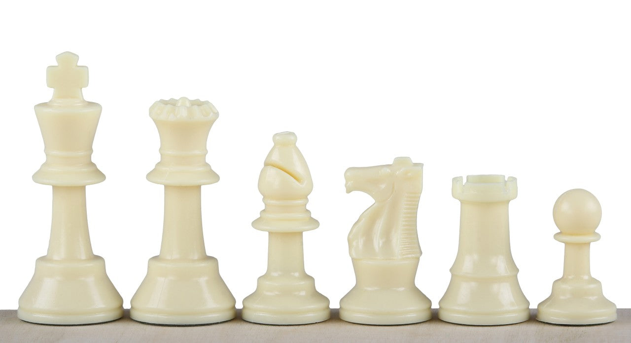 Staunton Schachfiguren Nr. 3, weiß/schwarz (König 64 mm) - Staunton Schachfiguren Nr. 3, weiß/schwarz (König 64 mm)