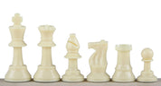 Staunton Schachfiguren Nr. 3, weiß/schwarz (König 64 mm)