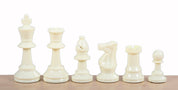 Staunton Schachfiguren Nr. 4, weiß/schwarz (König 78 mm) - Plastikschach