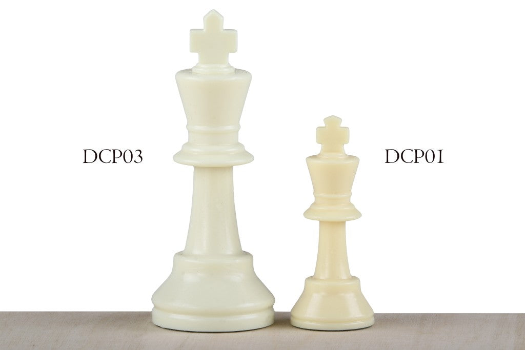 Staunton Schachfiguren Nr. 3, weiß/schwarz (König 64 mm) - Staunton Schachfiguren Nr. 3, weiß/schwarz (König 64 mm)