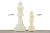 Staunton Schachfiguren Nr. 3, weiß/schwarz (König 64 mm)