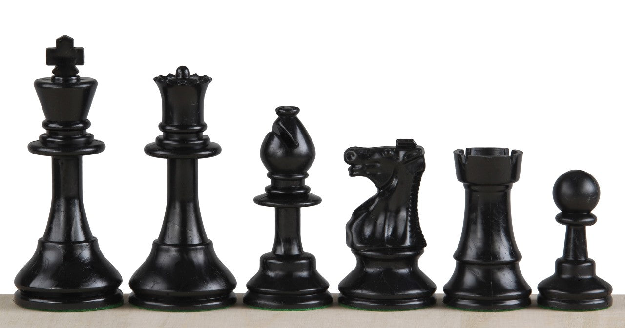 Club Staunton Schachfiguren Nr. 6, creme/schwarz (König 96 mm) - Club Staunton Schachfiguren Nr. 6, creme/schwarz (König 96 mm)