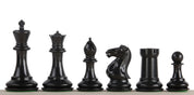 Exklusive Staunton Schachfiguren Nr. 6, creme/schwarz, metallbeschwert (König 95 mm)