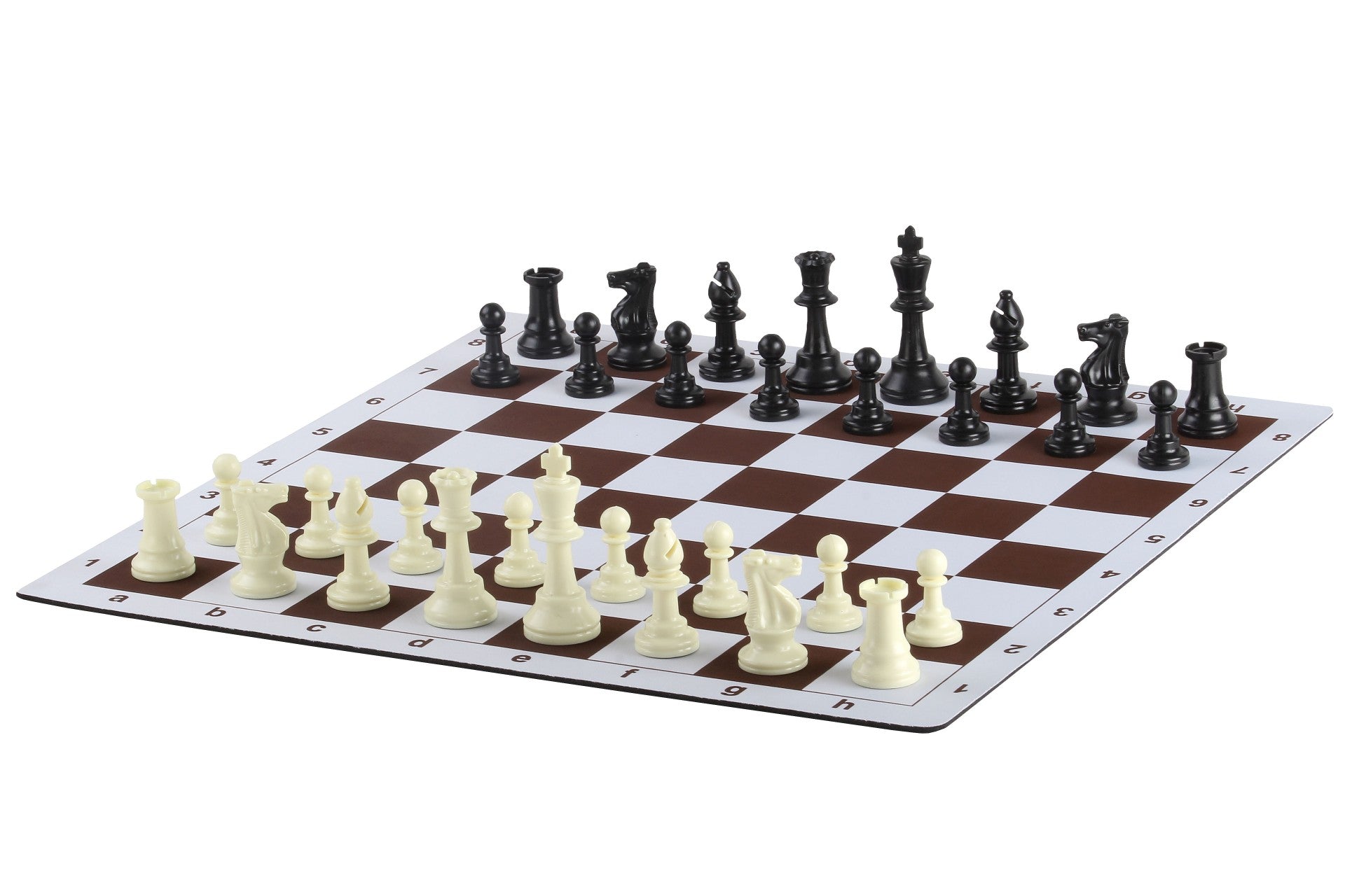 Aufrollbares Schachbrett Nr. 6 (51 cm), Anti-Rutsch-Unterseite - Aufrollbares Schachbrett Nr. 6 (51 cm), Anti-Rutsch-Unterseite
