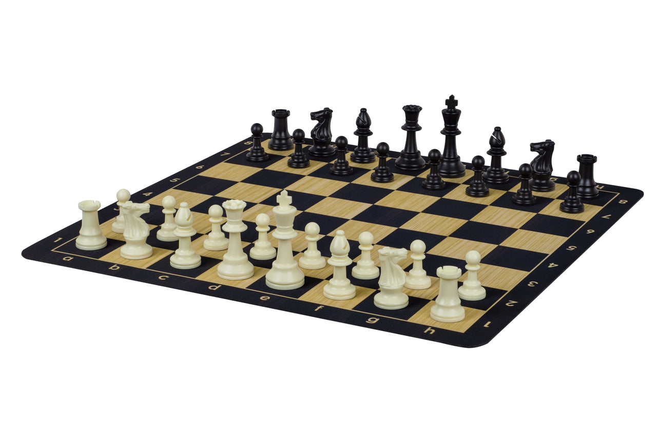 Roll-Up Schachbrett Nr. 6 (51 cm), rutschfeste Unterseite SCHWARZ - Roll-Up Schachbrett Nr. 6 (51 cm), rutschfeste Unterseite SCHWARZ