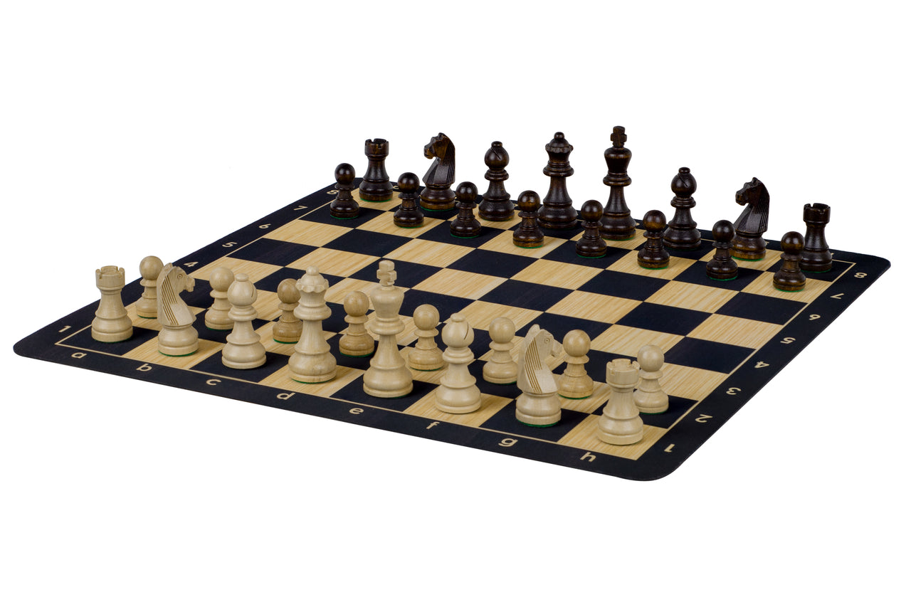 Roll-Up Schachbrett Nr. 6 (51 cm), rutschfeste Unterseite SCHWARZ - Roll-Up Schachbrett Nr. 6 (51 cm), rutschfeste Unterseite SCHWARZ