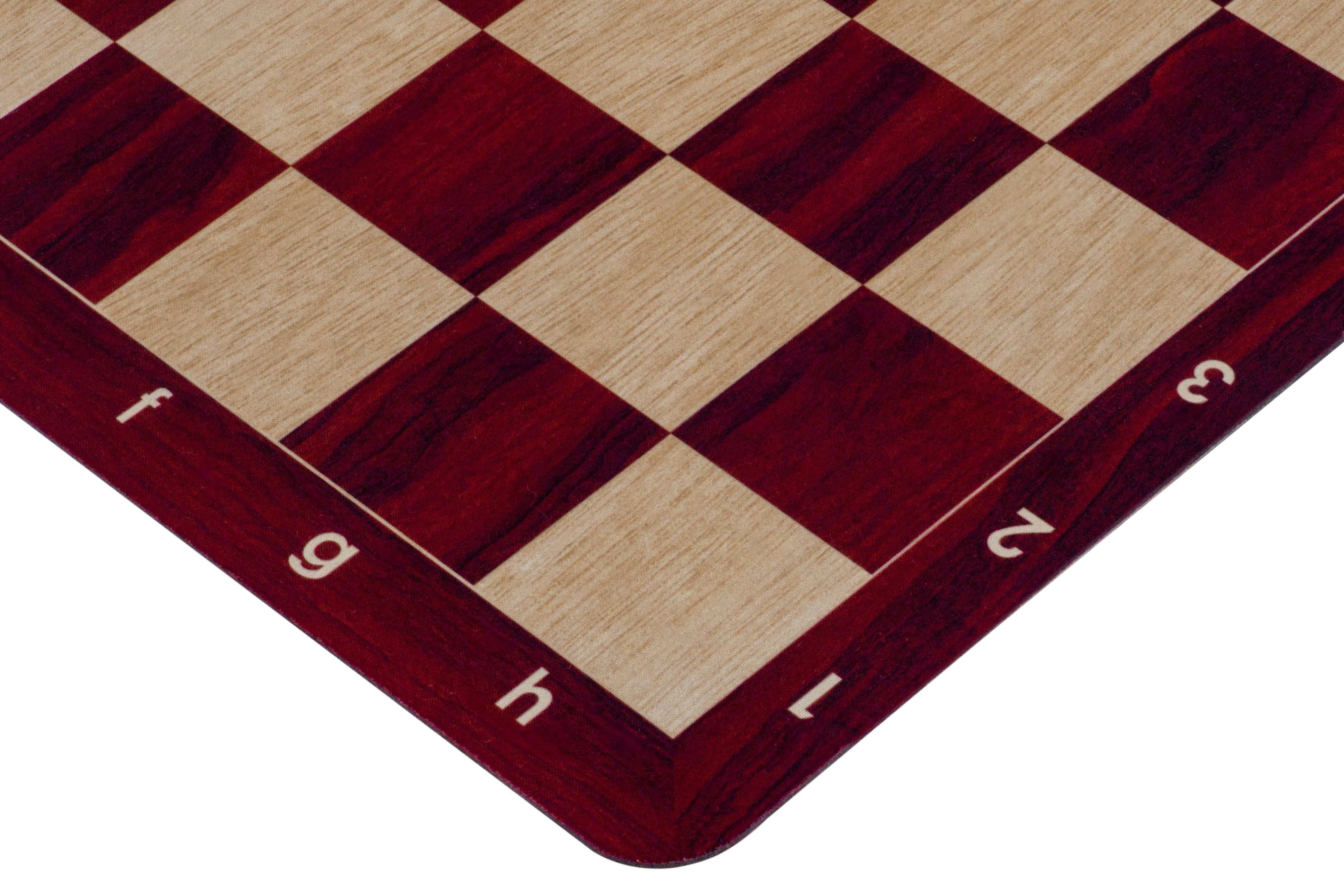 Aufrollbares Schachbrett Nr. 6 (51 cm), rutschfester MAHOGANY-Boden - Aufrollbares Schachbrett Nr. 6 (51 cm), rutschfester MAHOGANY-Boden