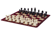 Aufrollbares Schachbrett Nr. 6 (51 cm), rutschfester MAHOGANY-Boden