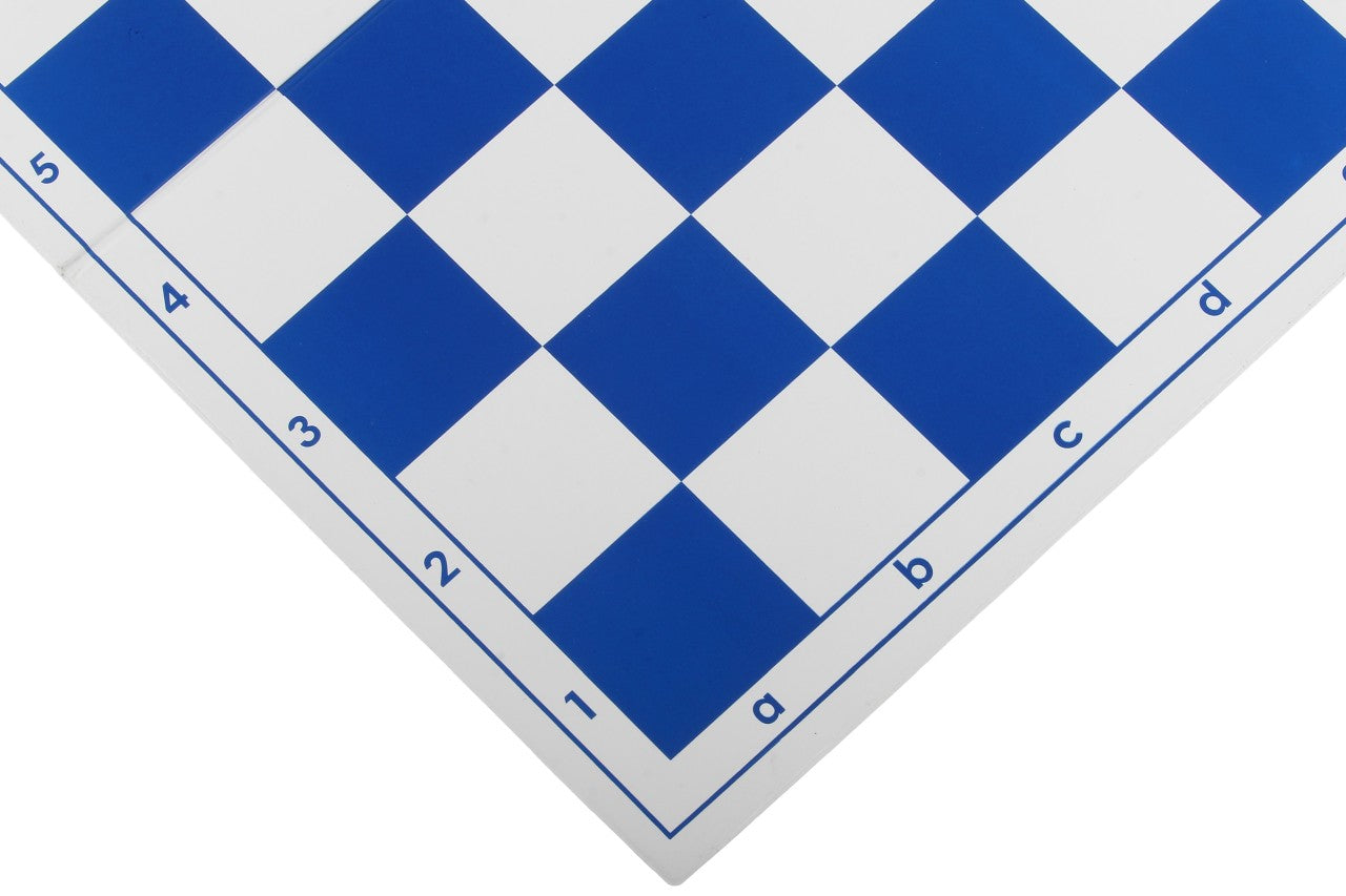 Kunststoff-Klappschachbrett 4+, weiß und blau - Kunststoff-Klappschachbrett 4+, weiß und blau