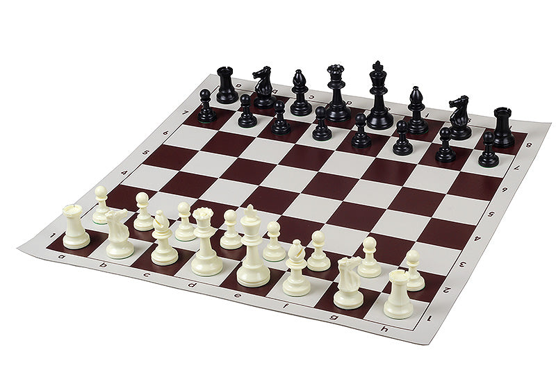 Staunton Chess Figures No.6, weiß/schwarz (König 96mm) - Staunton Chess Figures No.6, weiß/schwarz (König 96mm)