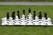 Outdoor-/Gartenschach-Set (König 40 cm) - Figuren + Nylon-Schachbrett