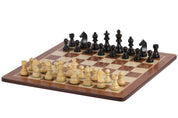 Zeitloses Schachspiel - Schachbrett (Feld 50 mm), Figuren (König 90 mm)
