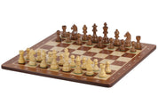 Turnierschach-Set Nr. 6 - 58mm Brett + Deutsche Ritter 3,75" Figuren