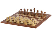 Turnierschach-Set Nr. 5 - 50mm Brett + Deutsche Ritter 3,5" Figuren-NurSchach
