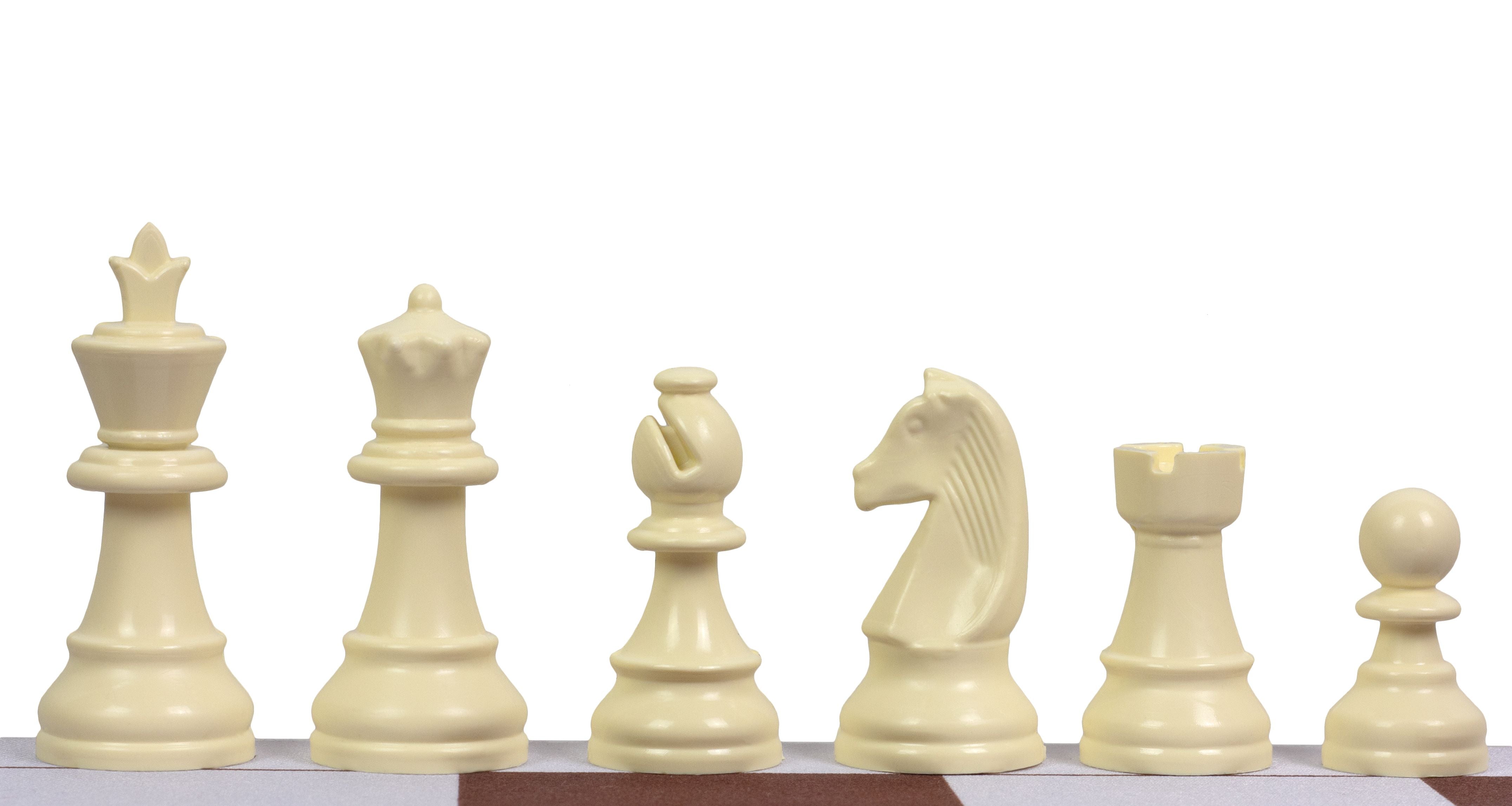Staunton Schachfiguren Nr. 3, Kunststoff (König 65 mm) - Staunton Schachfiguren Nr. 3, Kunststoff (König 65 mm)