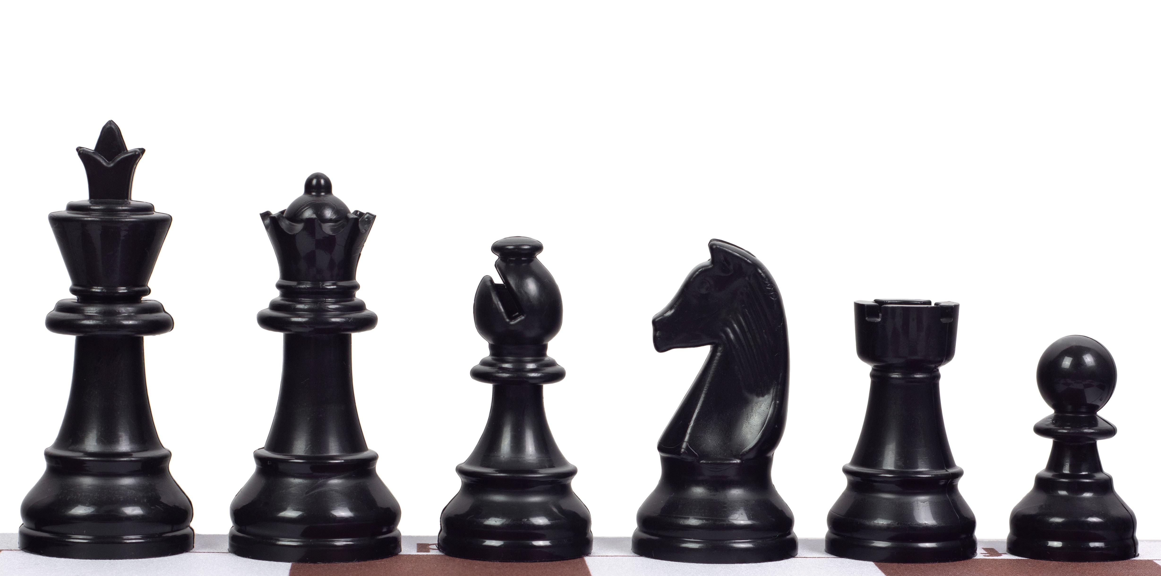 Staunton Schachfiguren, Kunststoff (König 85 mm) - Staunton Schachfiguren, Kunststoff (König 85 mm)