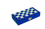 MAGNETIC Holzschach mini (20cm) - blau