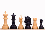 Korinthische 4,25'' Schachfiguren aus Ebenholz