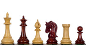 Korinthische 4,25'' Schachfiguren aus Rotholz