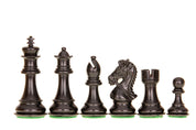 King's Bridal Ebenholz 4 Zoll geschnitzt hölzerne Schachfiguren