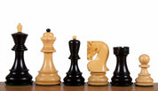 Zagreb Chess Figures 4 Inch Ebony Carved Wooden
