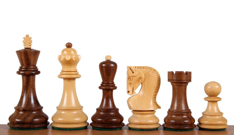 Zagreb Chess Figures Indian Acacia/Buckthorn 4 Inch Carved Wooden - Zagreb Chess Figures Indian Acacia/Buckthorn 4 Inch Carved Wooden