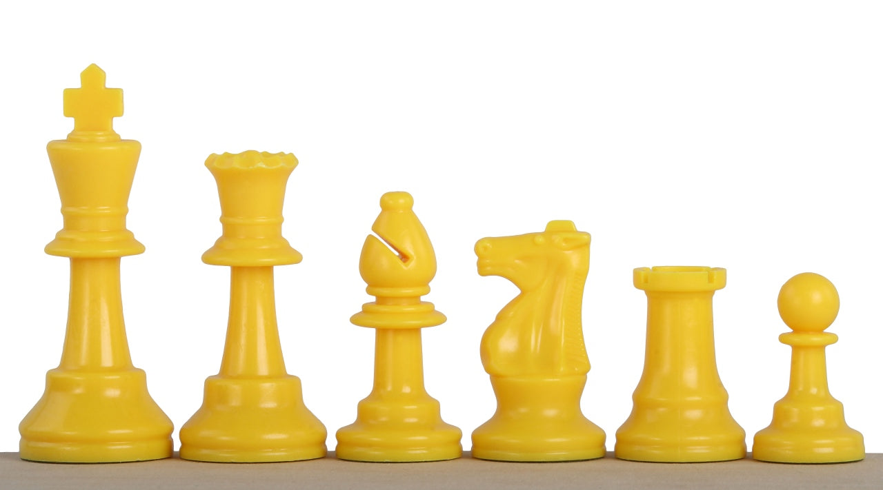 Gelbe Schachfiguren Nr. 6 - Gelbe Schachfiguren Nr. 6