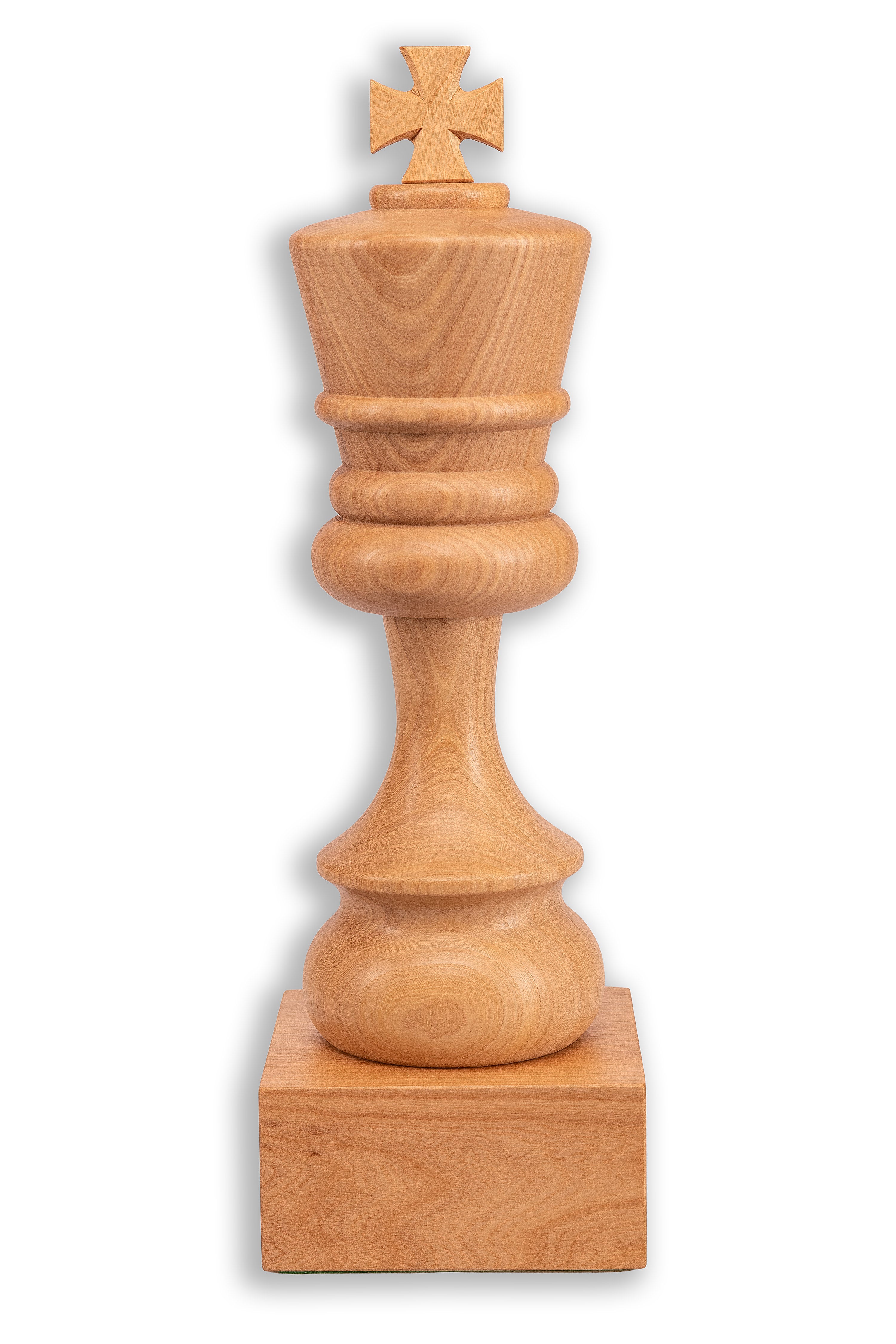 Schachpokal aus Holz - Weißer König - Schachpokal aus Holz - Weißer König