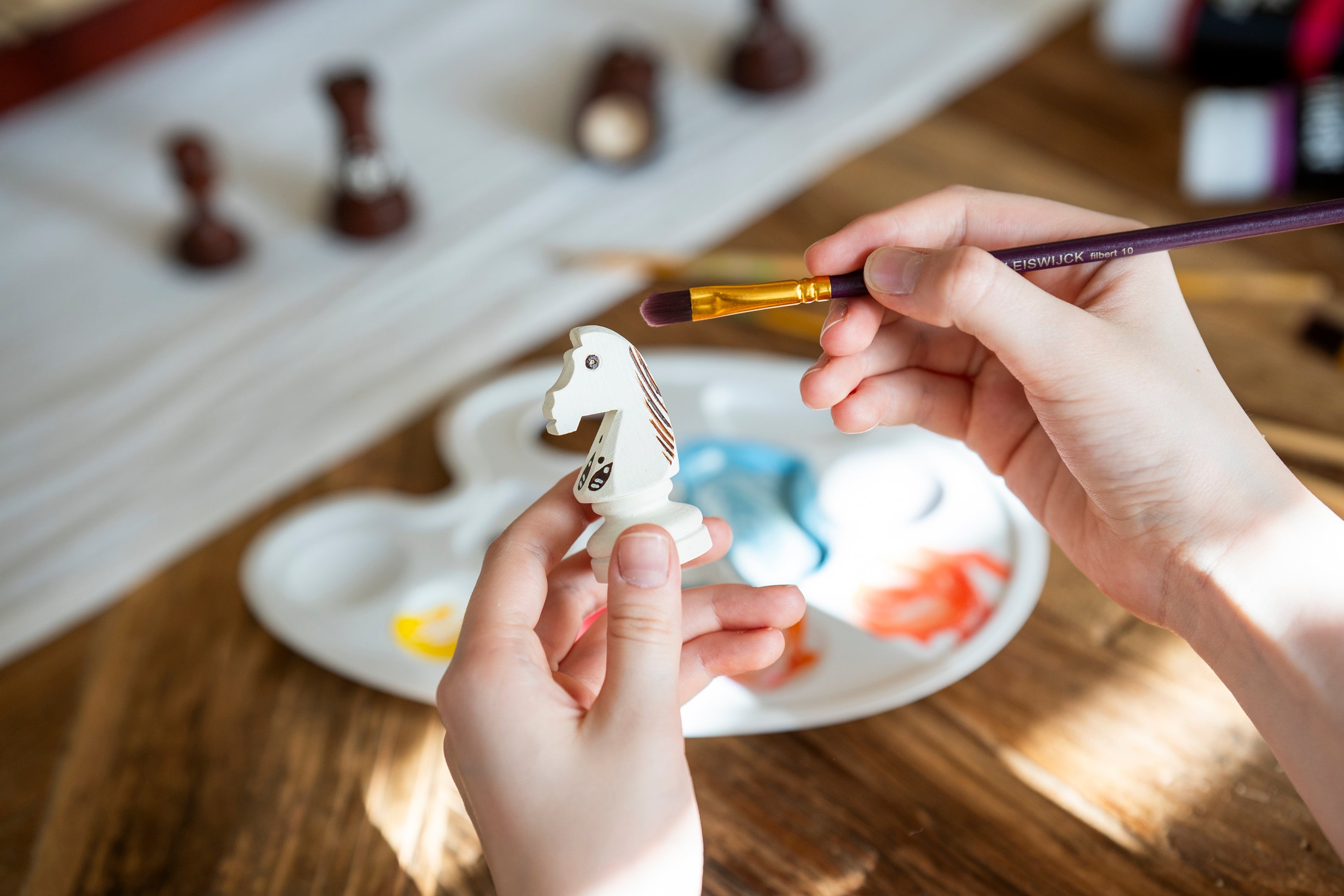 Rohe Schachfiguren #5 zum Selbstbemalen - DIY künstlerische Schachfiguren - Rohe Schachfiguren #5 zum Selbstbemalen - DIY künstlerische Schachfiguren