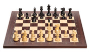 Elektronisches Schachbrett DGT USB, Rosenholz/Ahorn + Figuren aus Ebenholz