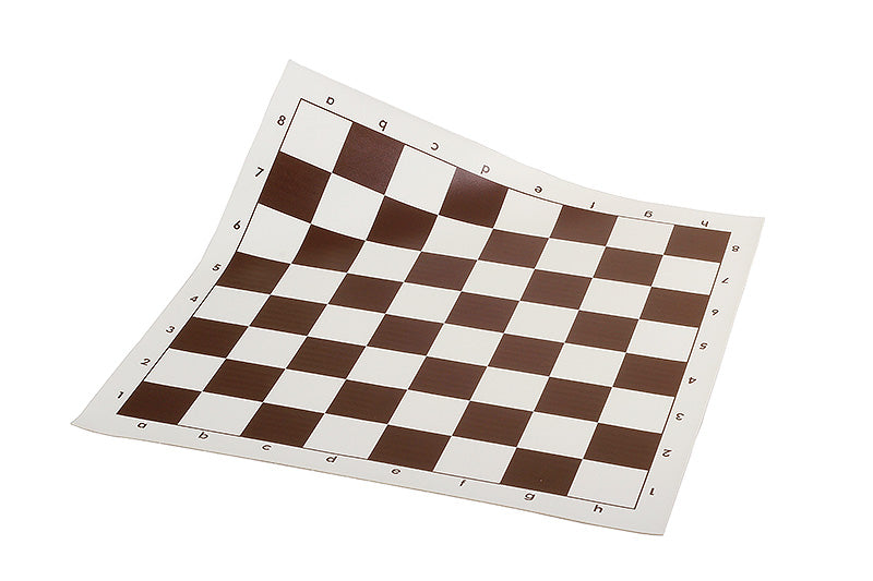 Rollbares Vinyl-Schachbrett 4+, weiß und braun - Rollbares Vinyl-Schachbrett 4+, weiß und braun