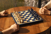 Schach „KLEINE PERLE“ blau