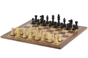 Französisches Lardy Schachspiel (Replik) - Schachbrett (50 mm Feld), Figuren (90 mm König)